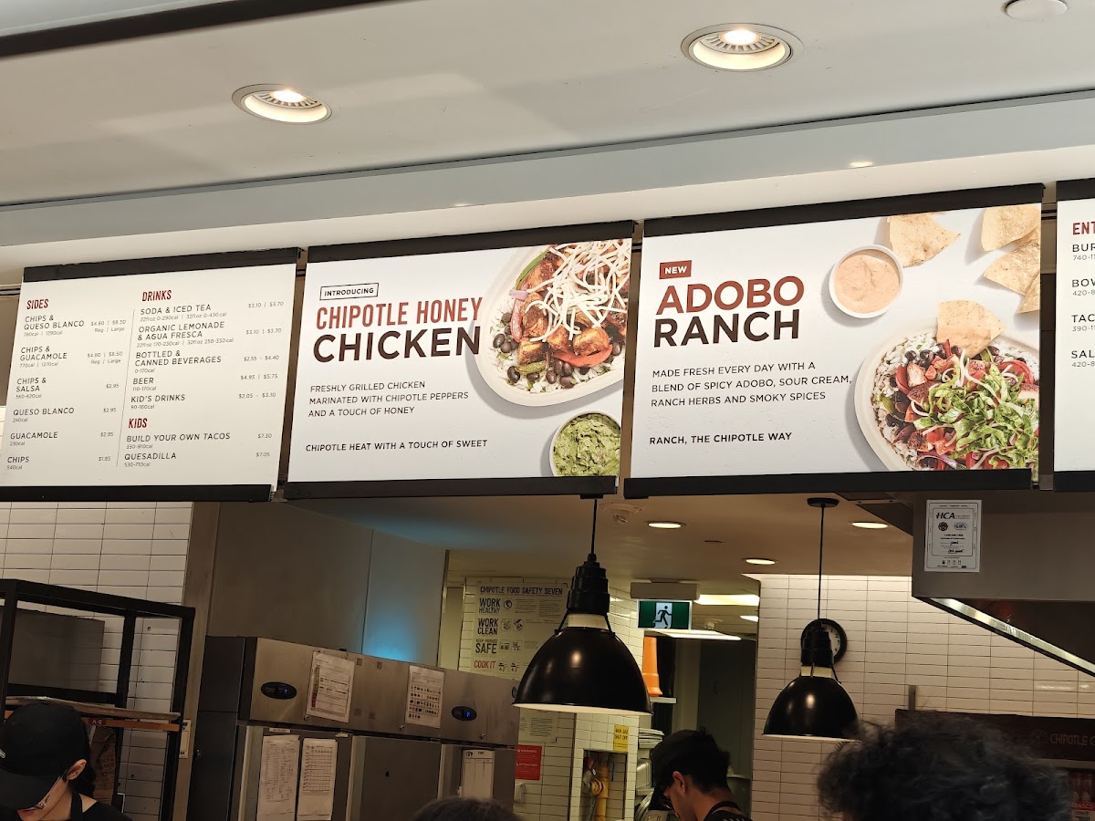 Chipotle Mexican Grill Menu | High Protein Bowl & More