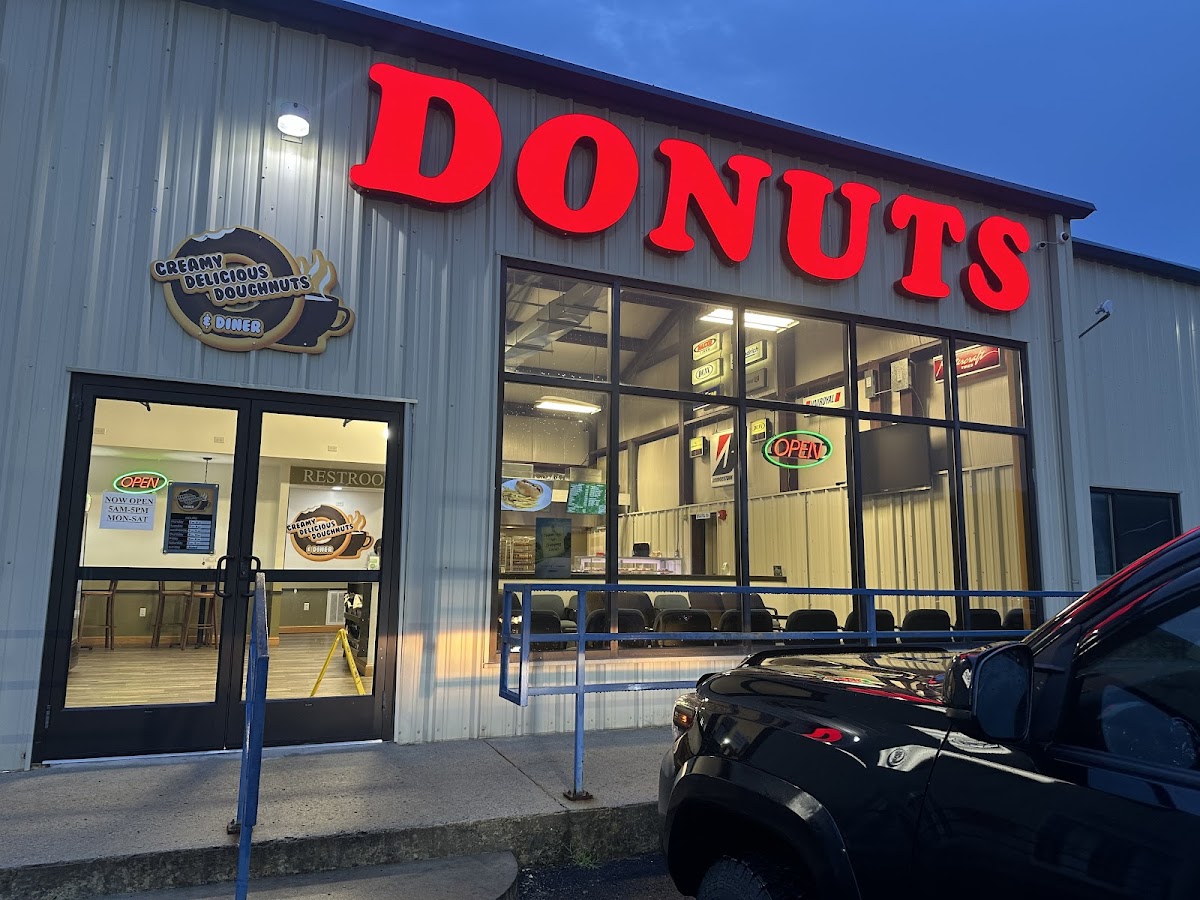 Creamy Delicious Donuts And Diner