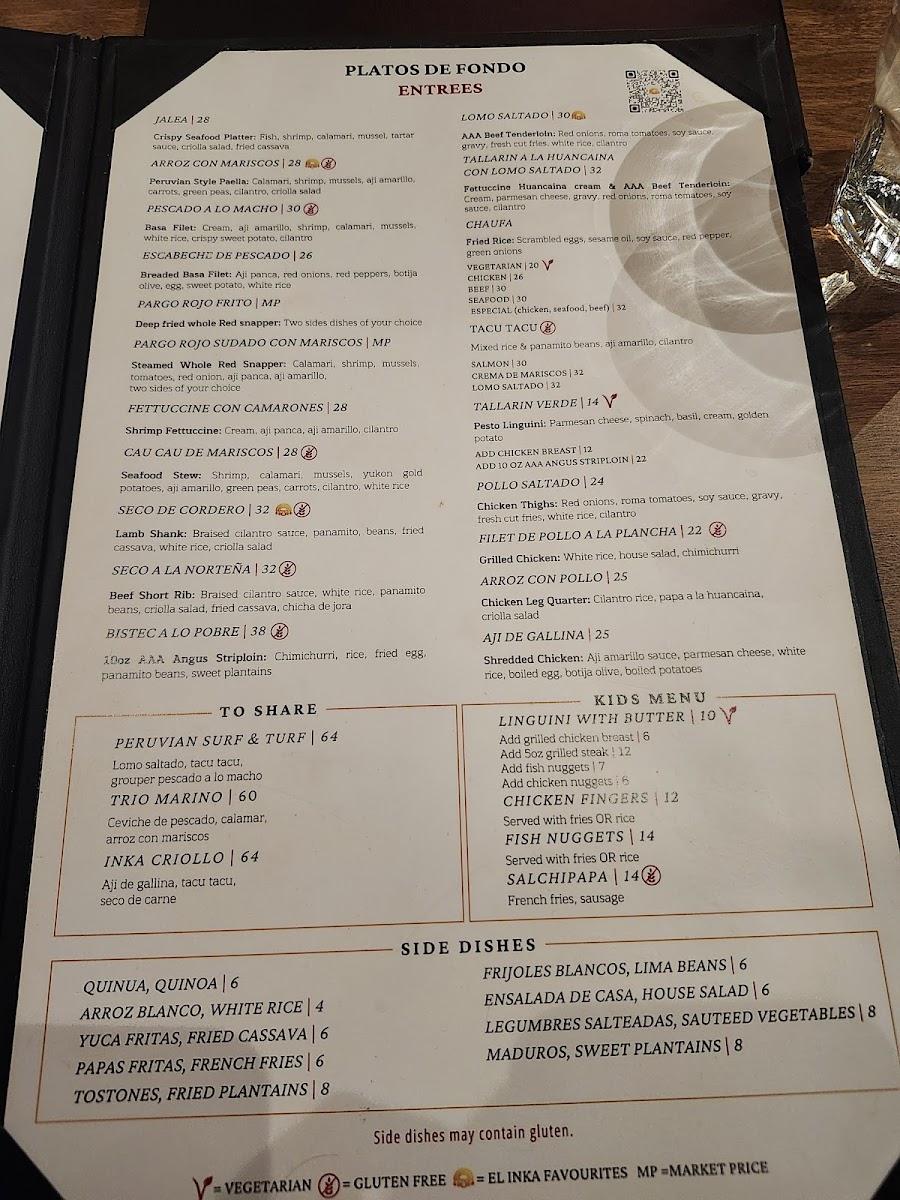 El Inka Peruvian Cuisine Burlington Menu | Signature Dishes & Drinks